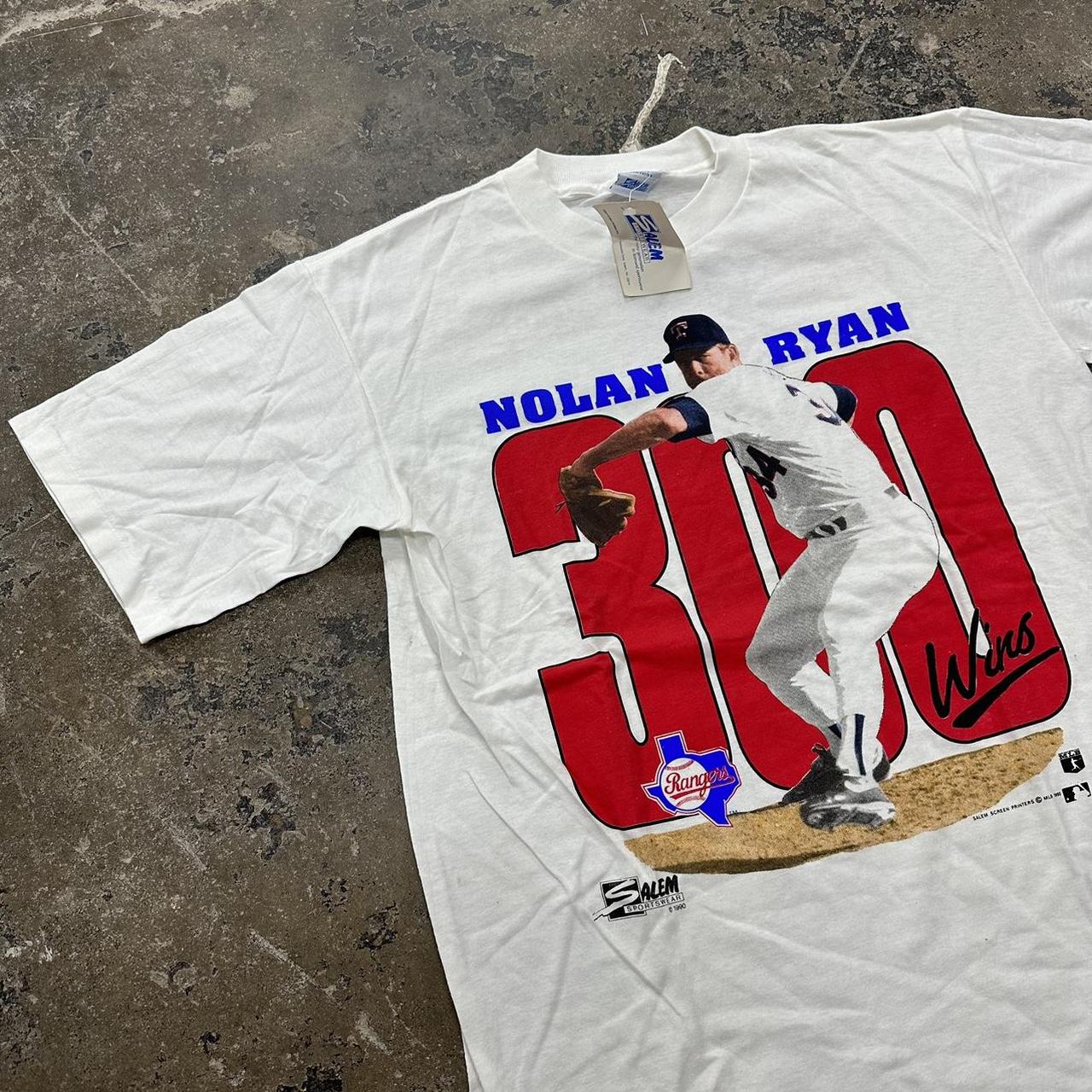 SALEM Sportswear Nolan Ryan 300 Wins Tee Shirt SALEM 1990 