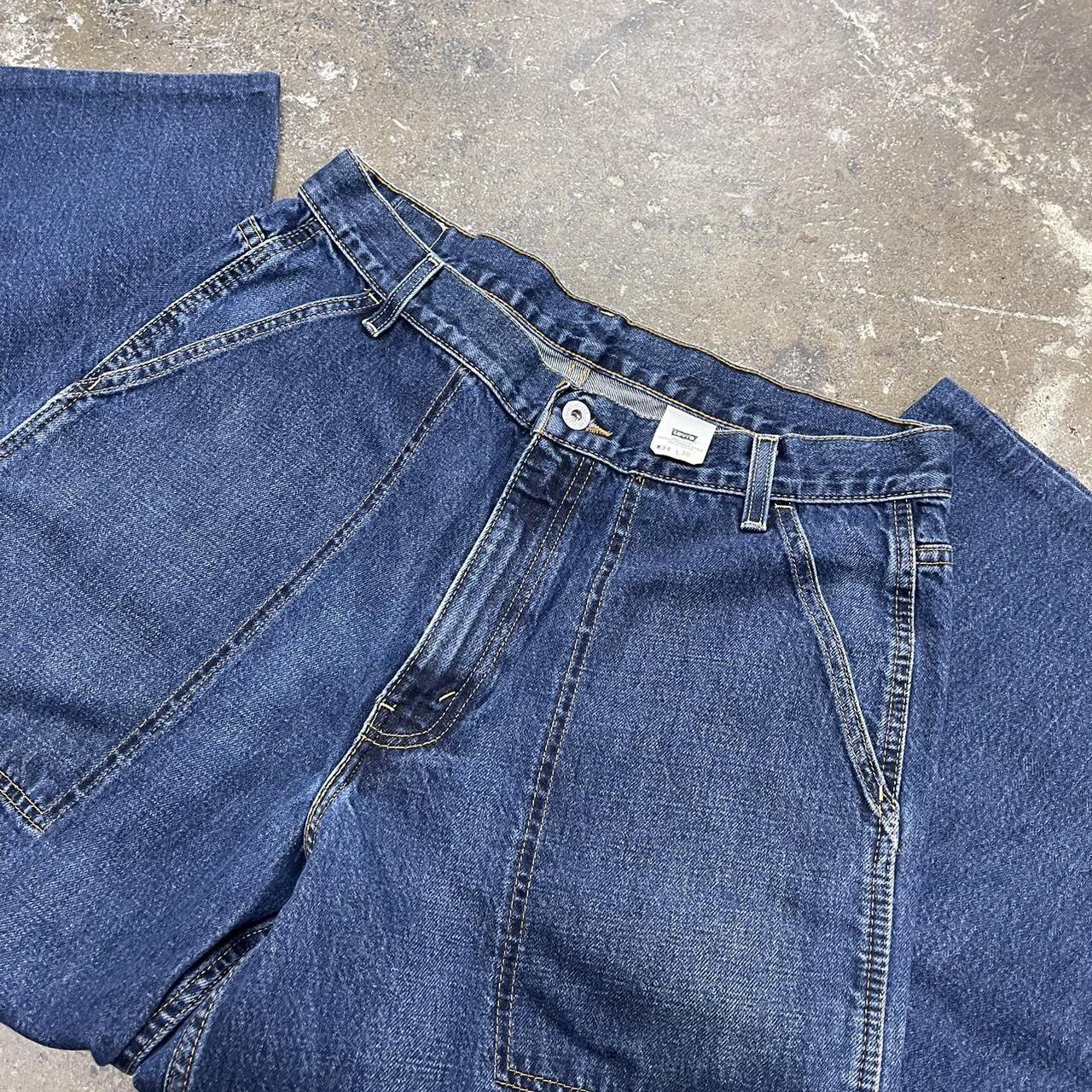 Vintage 90s Levis Dry Goods OG107 Style Wide Leg... - Depop