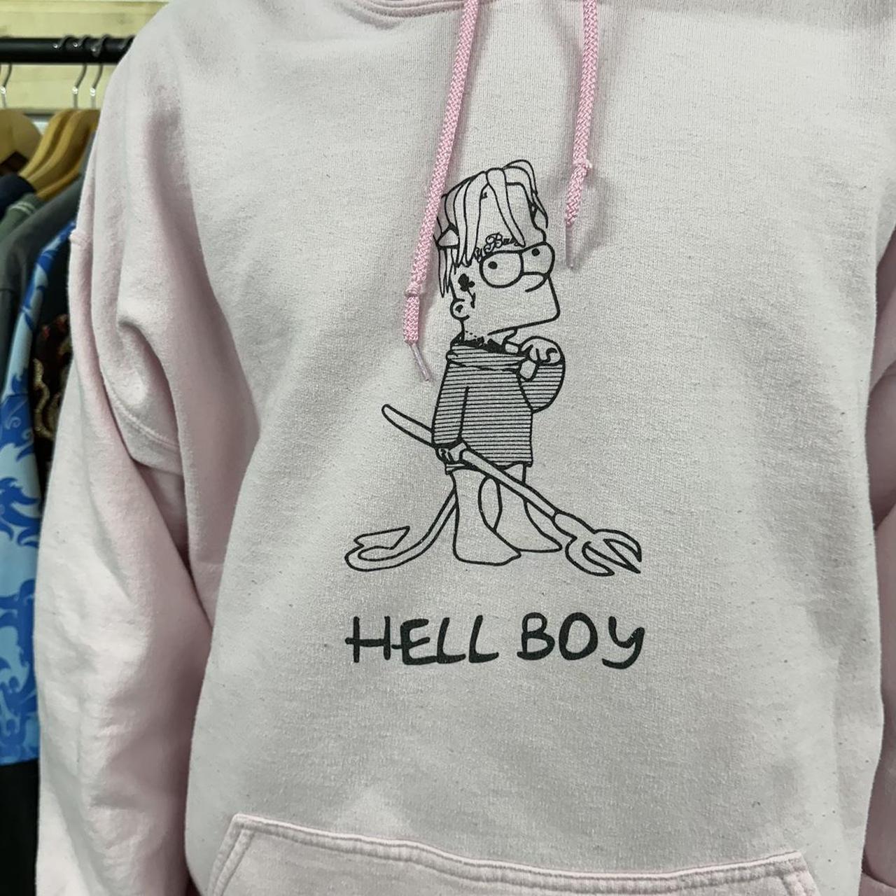 Lil peep clearance bart simpson hoodie