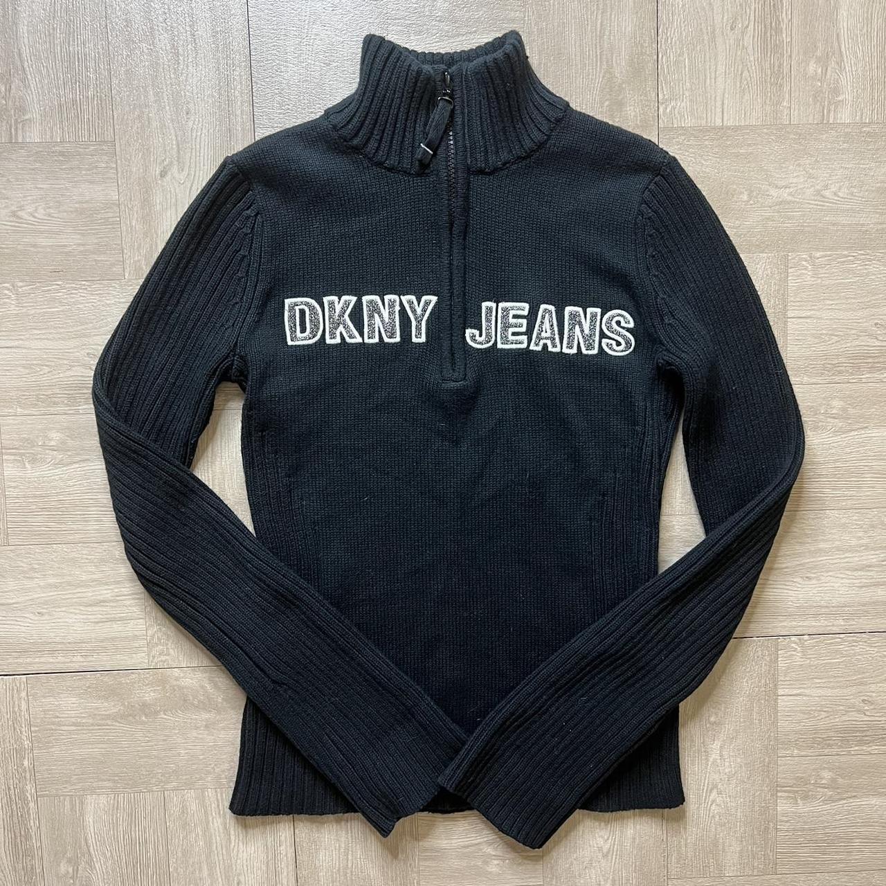 DKNY Women's Black and White Jumper (2)