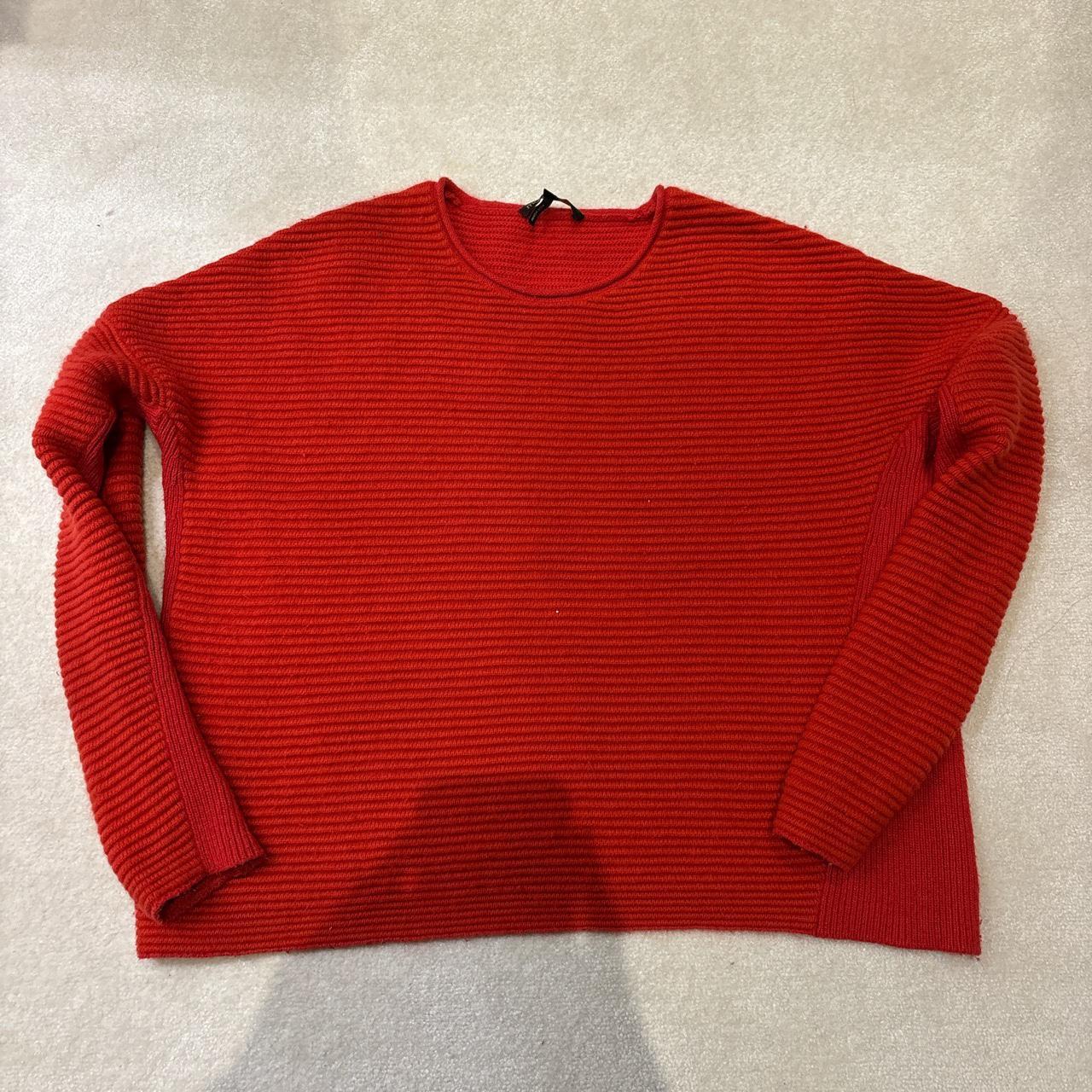 Maje red sweater Gorgeous color and material Maje... - Depop