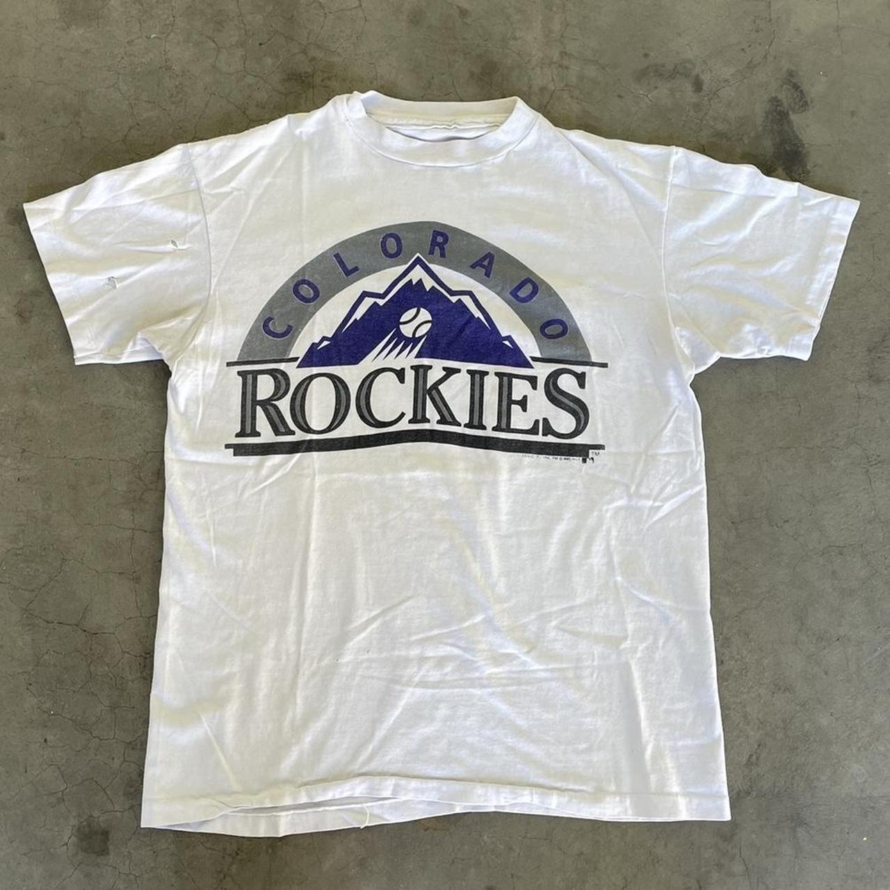 1991 Vintage Colorado Rockies Tee, XL perfect condition - Depop