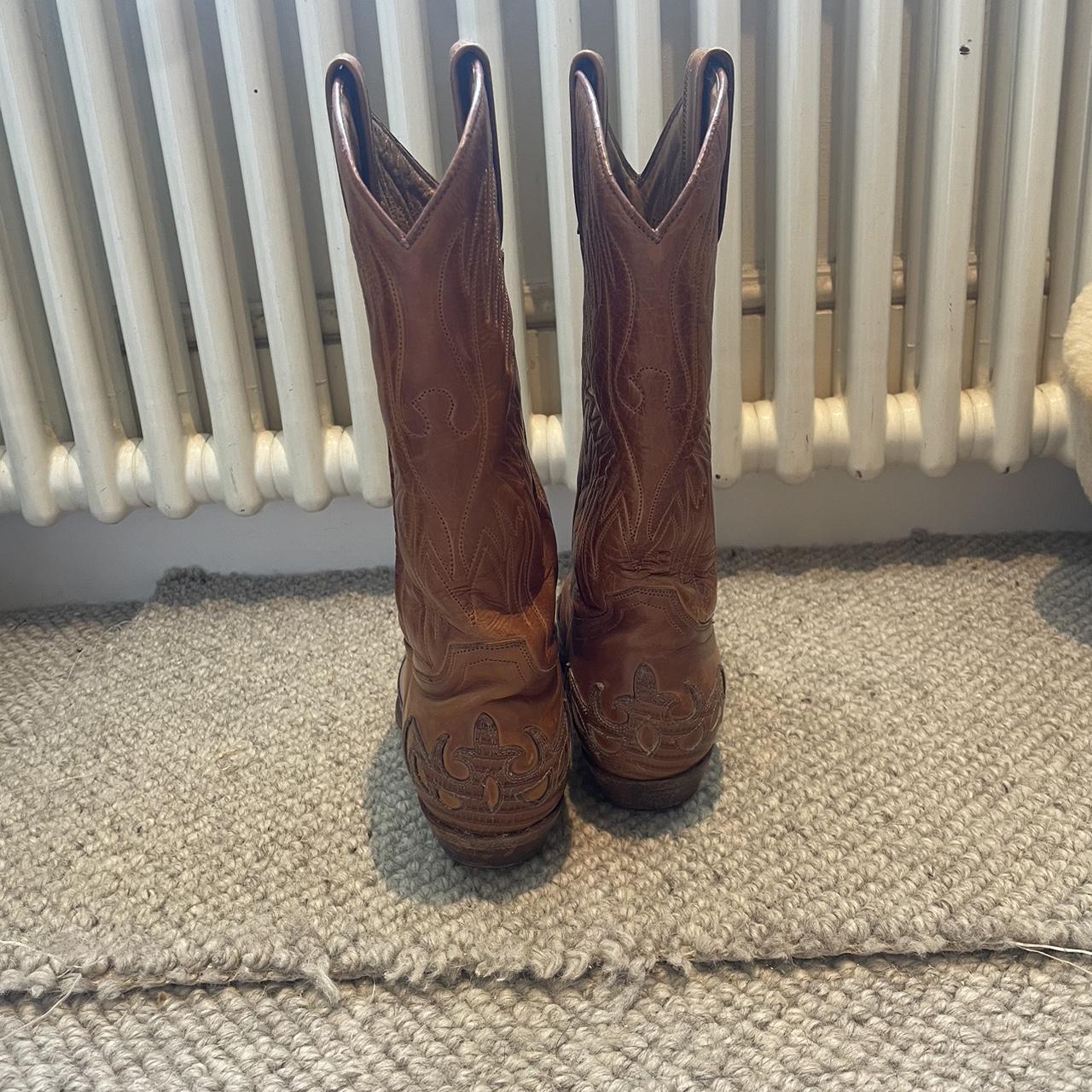 Santana brown leather cowboy