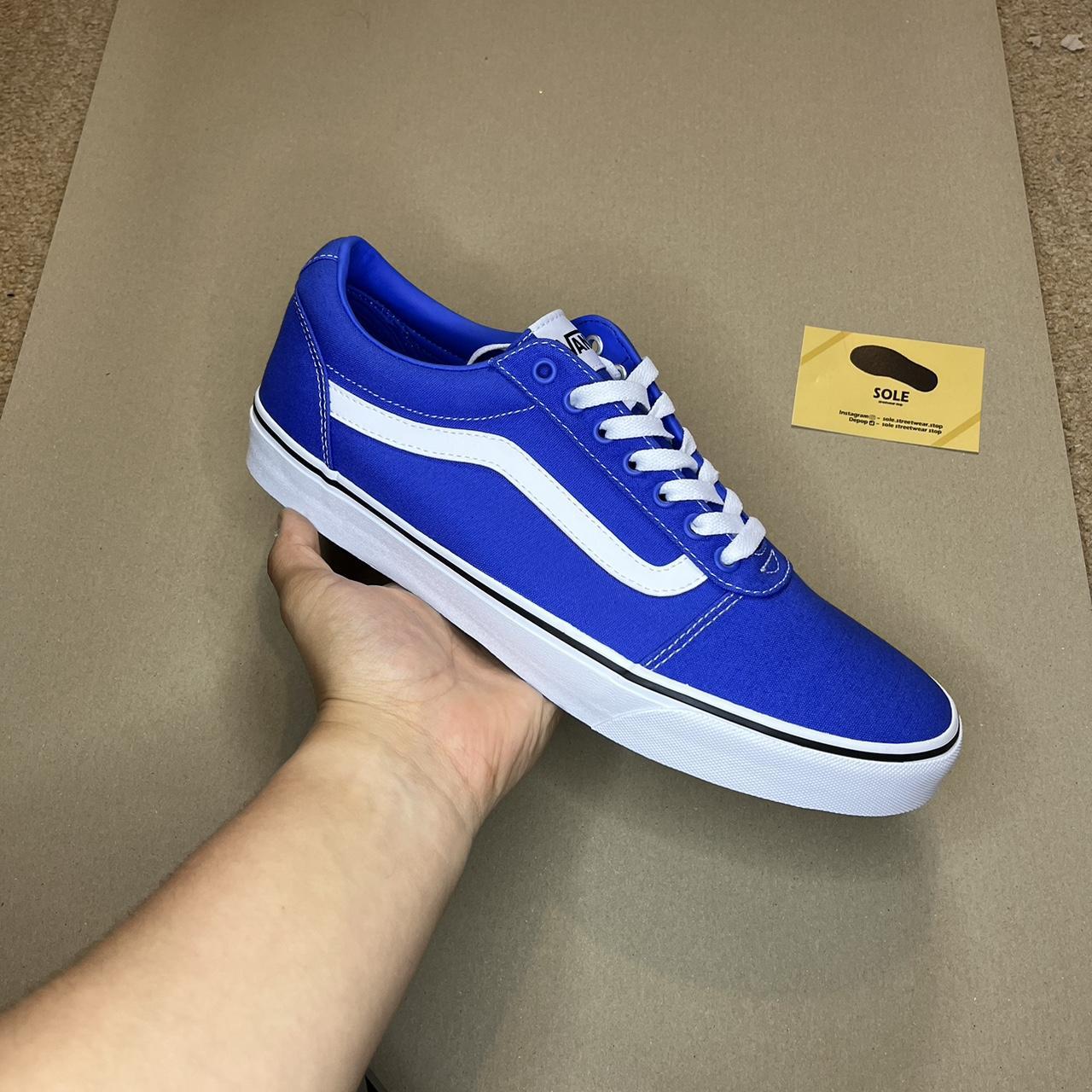 Mens royal blue vans best sale