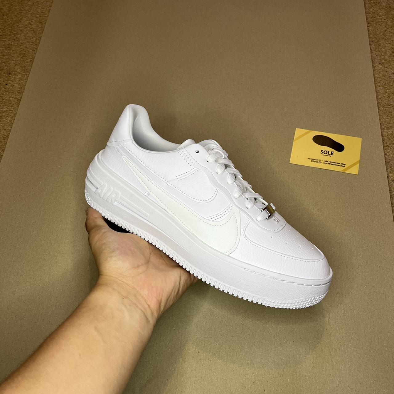 Nike Air Force 1 platform triple. Depop