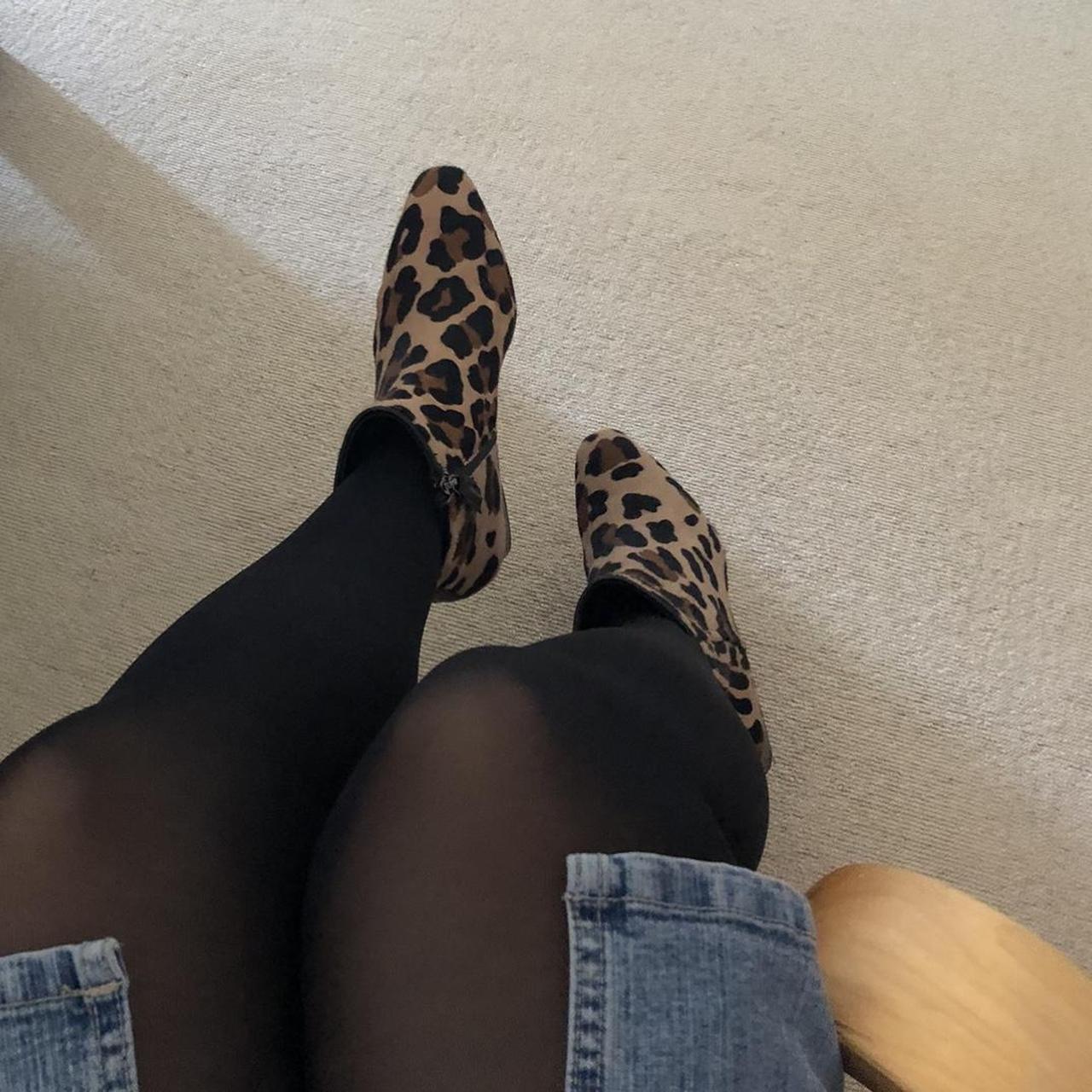 Aquatalia Designer Leopard Booties Size US Depop