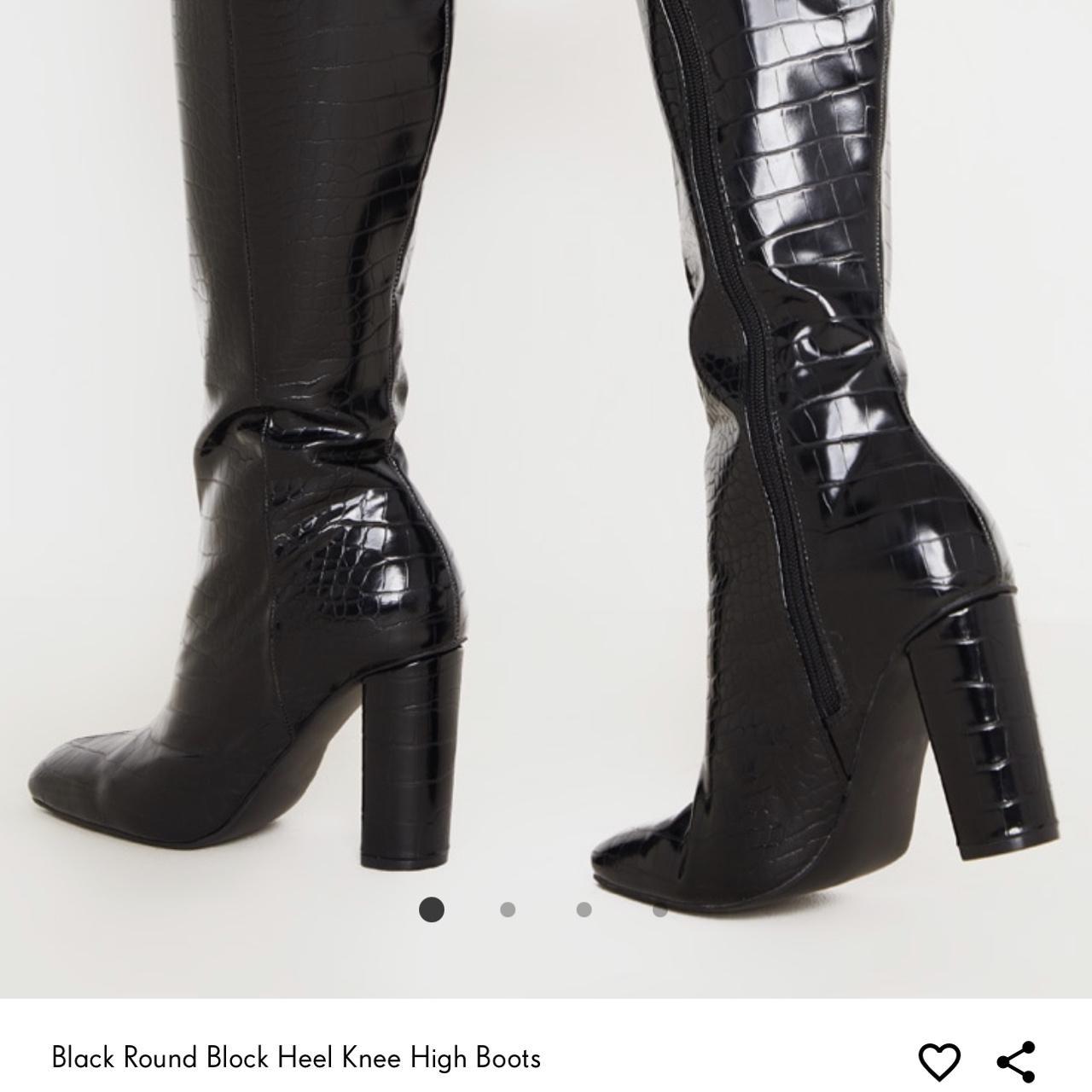 black knee high boots PLT worn twice great condition Depop
