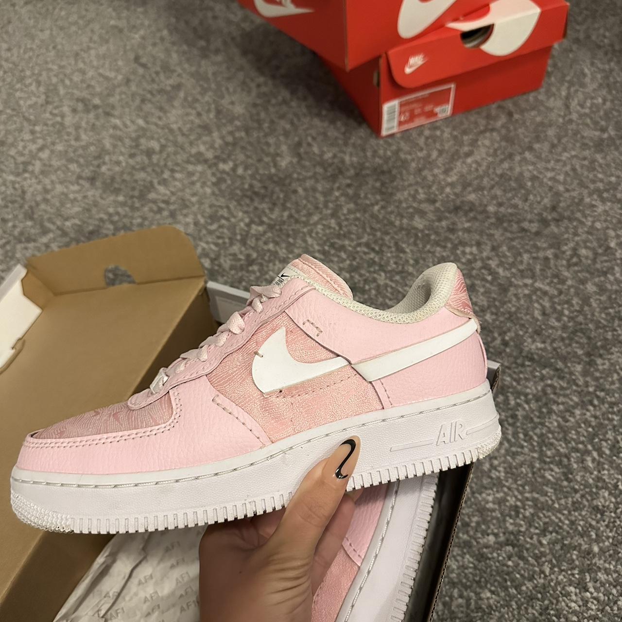 pink air force - NO CREASES. worn a few times... - Depop