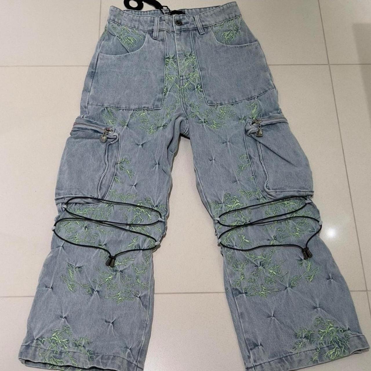 BADSON DENIM DRAWSTRING JEANS. only one on the | Depop