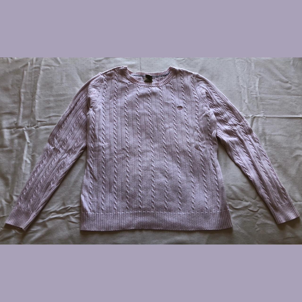 BABY PINK CABLE KNIT SWEATER cable knit... Depop