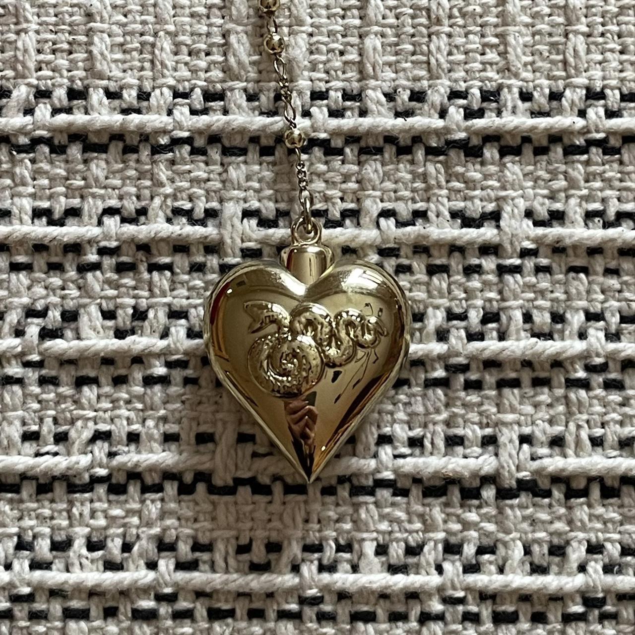 Lana Del Rey heart necklace. Purchased from official... - Depop