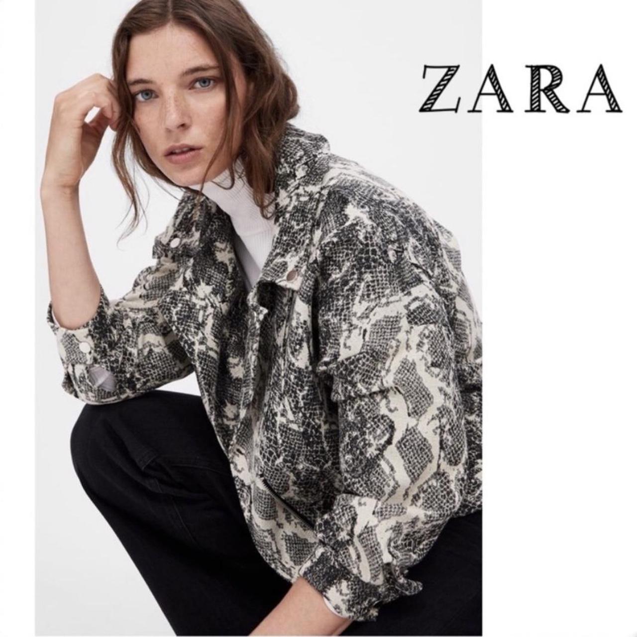 Zara snake hot sale print jacket