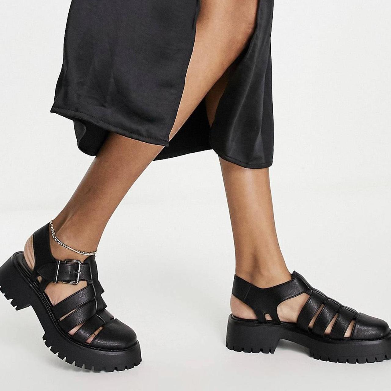 asos black shoes womens