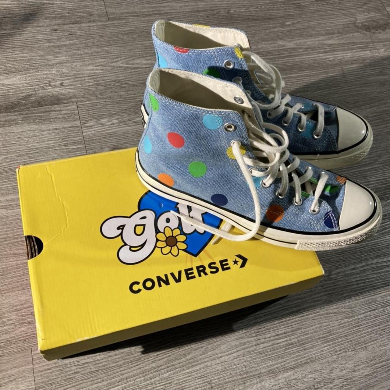 Golf Wang Polka Dot Converse -9.5/10 Condition -Size... - Depop