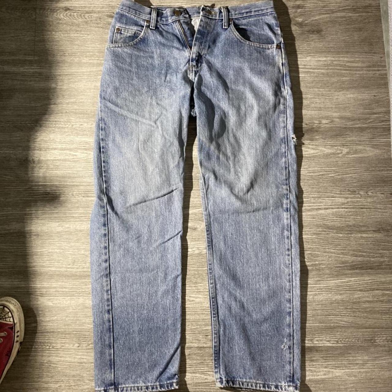 Vintage Wrangler Jeans -Heavyweight -Size 30x30 - Depop