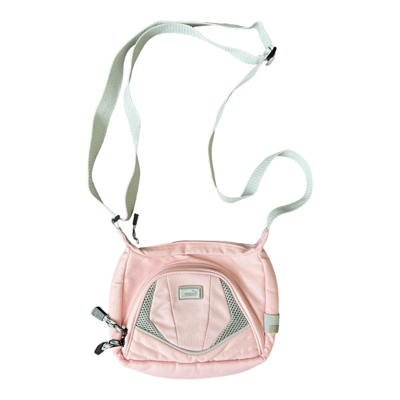 vintage girly baby pink sporty puma crossbody bag... Depop