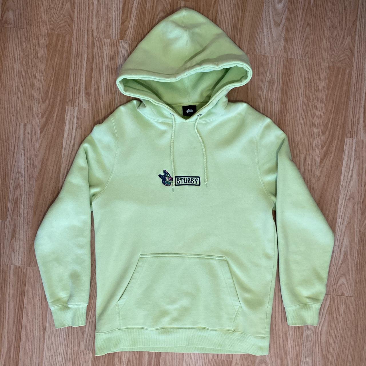 Lime STUSSY hoodie Size S Condition 9.5 10