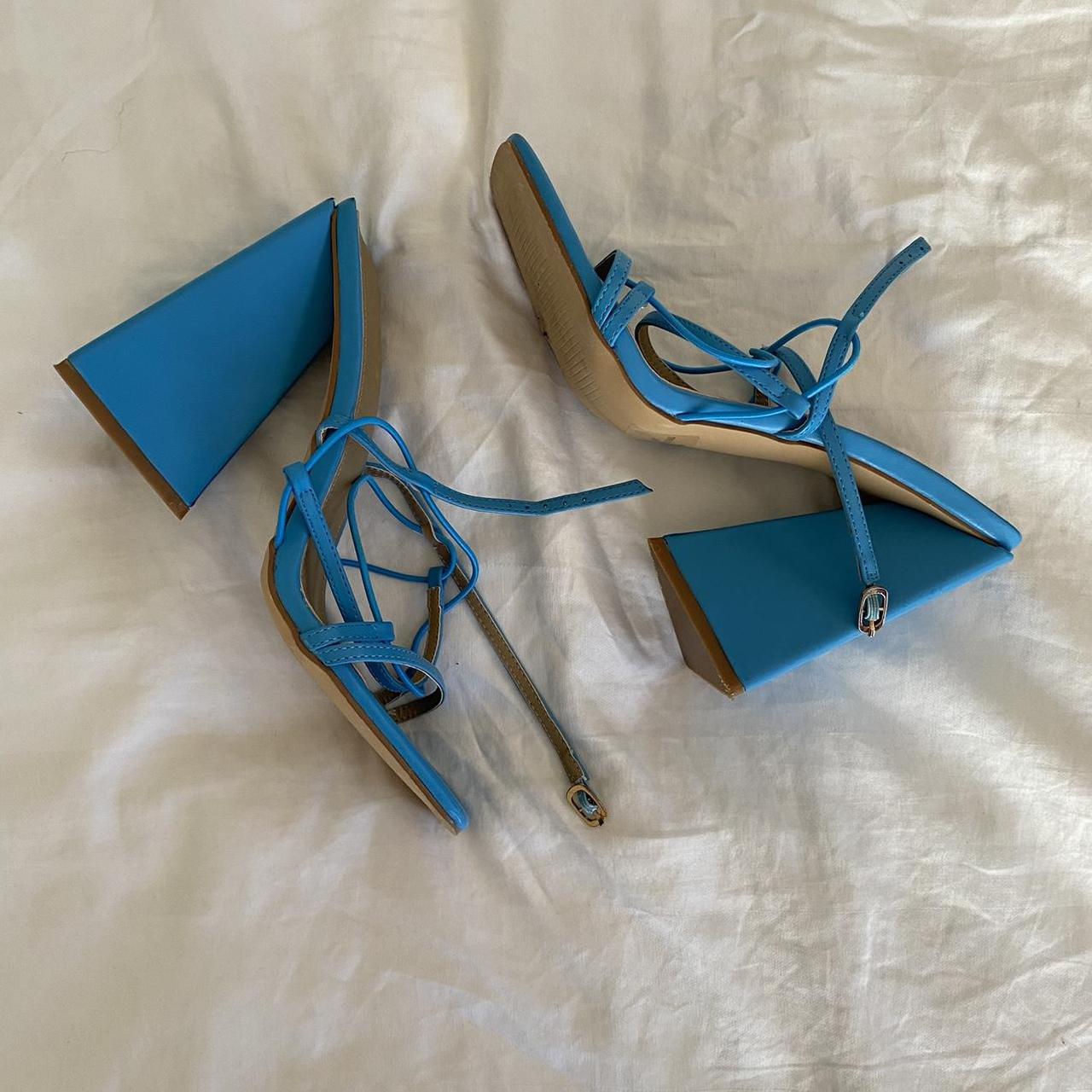 Ego official blue platform heels Size UK5 (AUS 7)... - Depop