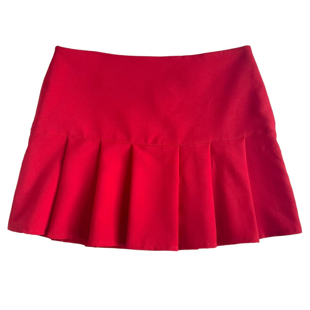 Women's Red Skirt Depop