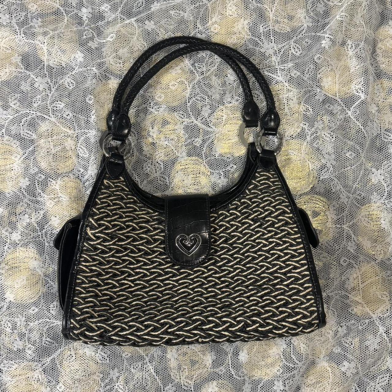 Black and cream purse best sale