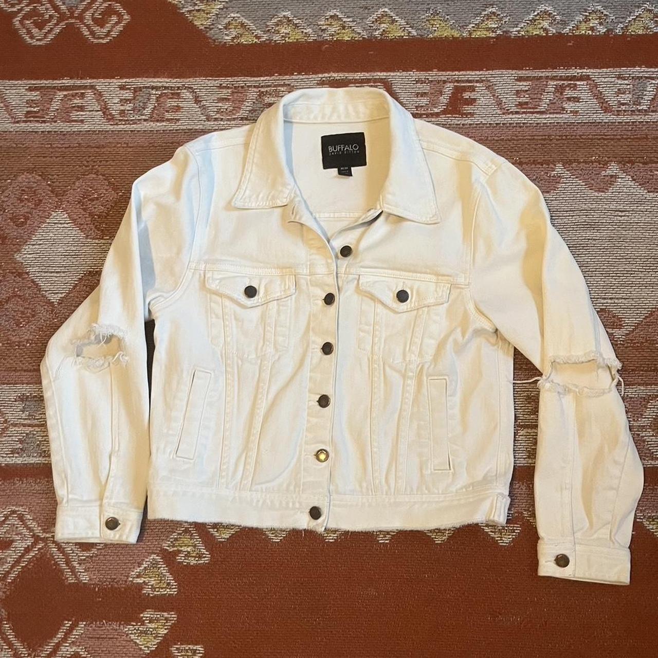 Buffalo David Bitton Women S White Jacket Depop