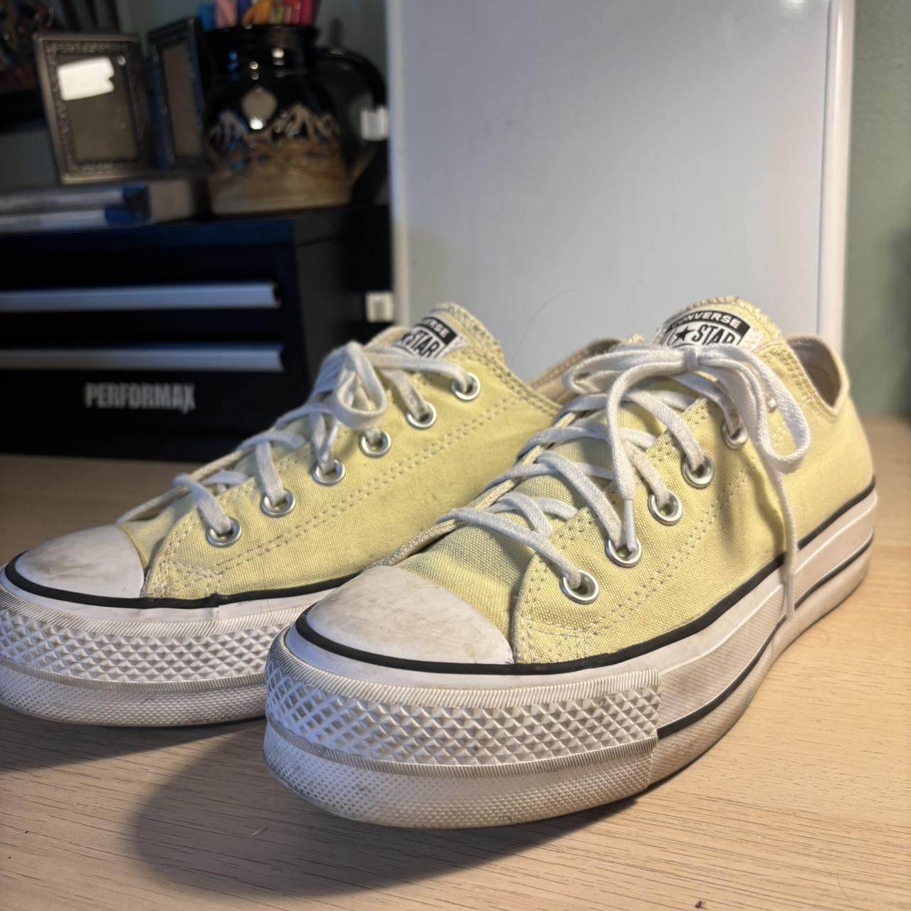 Pale yellow converse hotsell