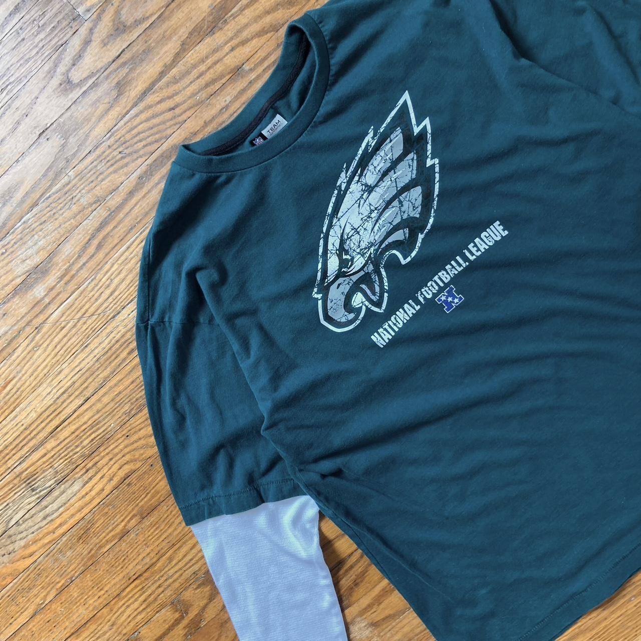 vintage philadelphia eagles t shirt y2k philly - Depop