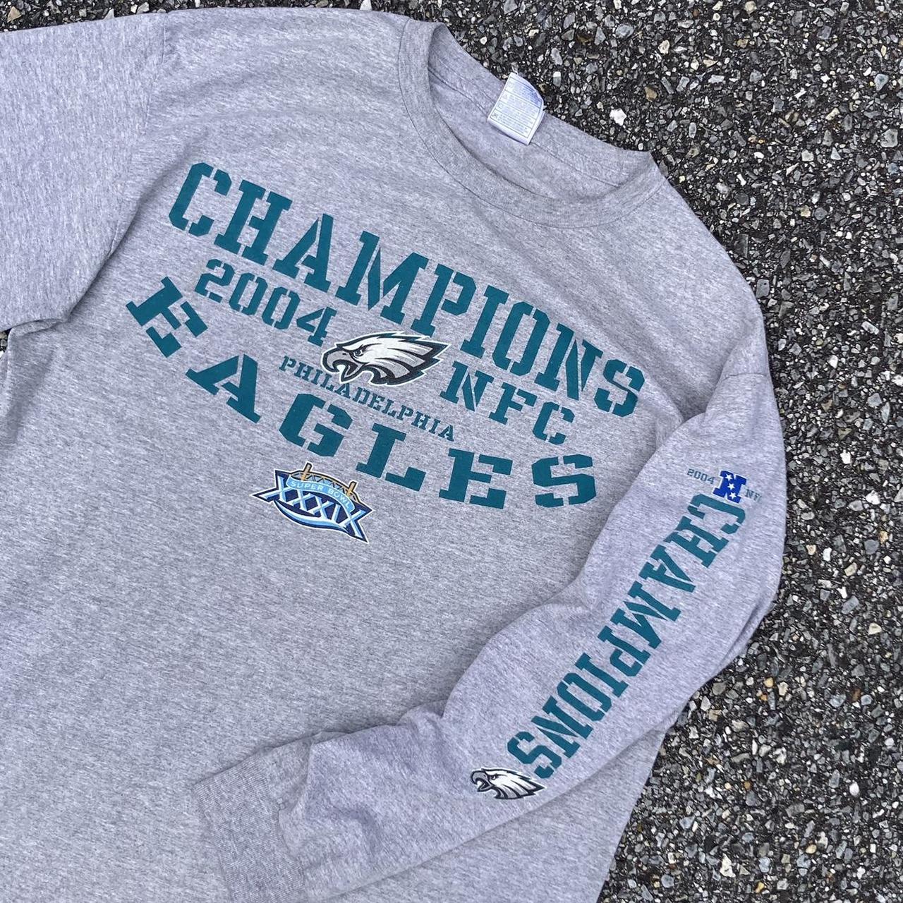 2004 Philadelphia Eagles NFC Champions Long Sleeve NFL T Shirt