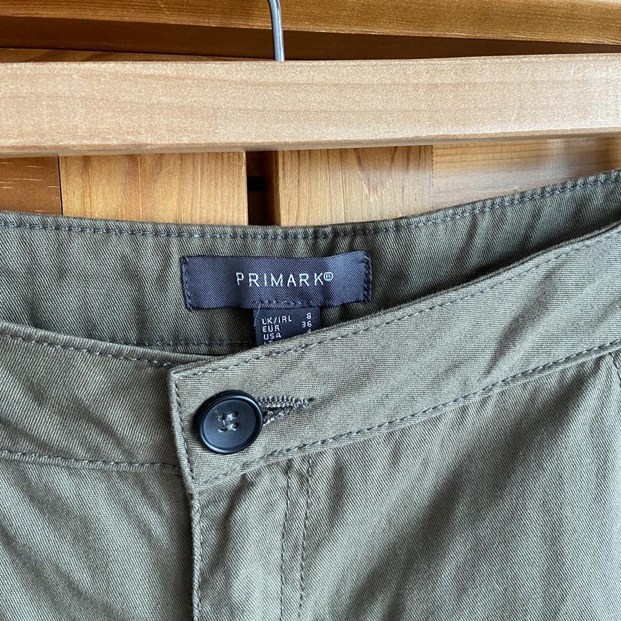 Primark Women's Khaki and Green Trousers Depop
