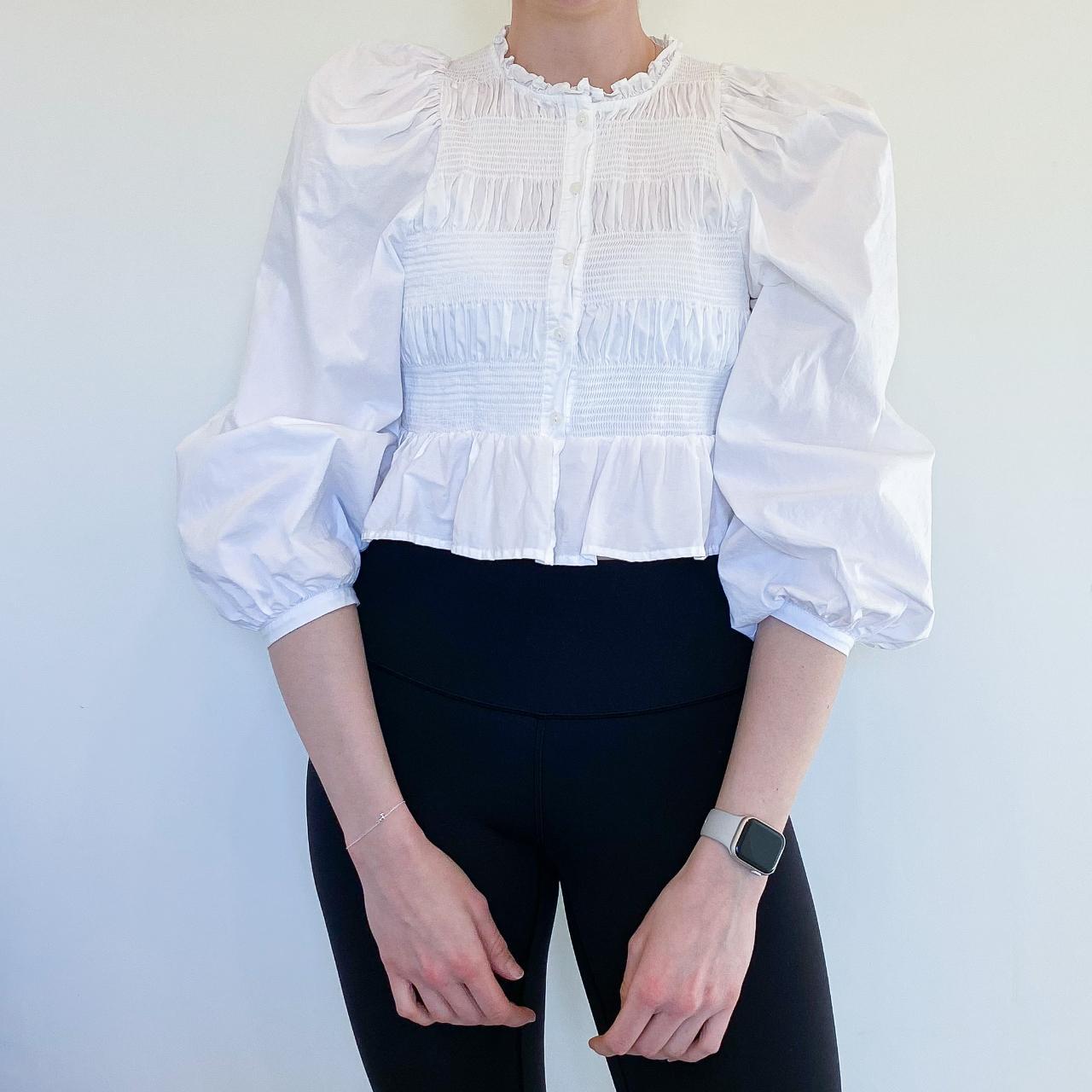 Zara Women's White Blouse Depop