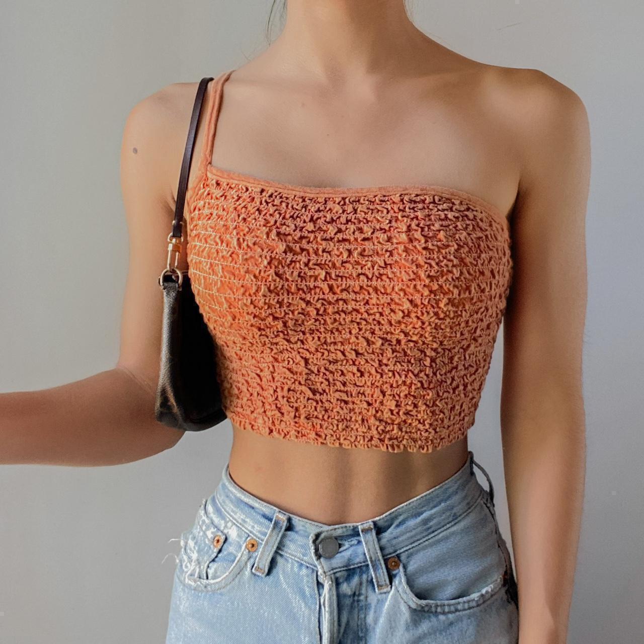 Urban Outfitters - One Shoulder Cami Textured