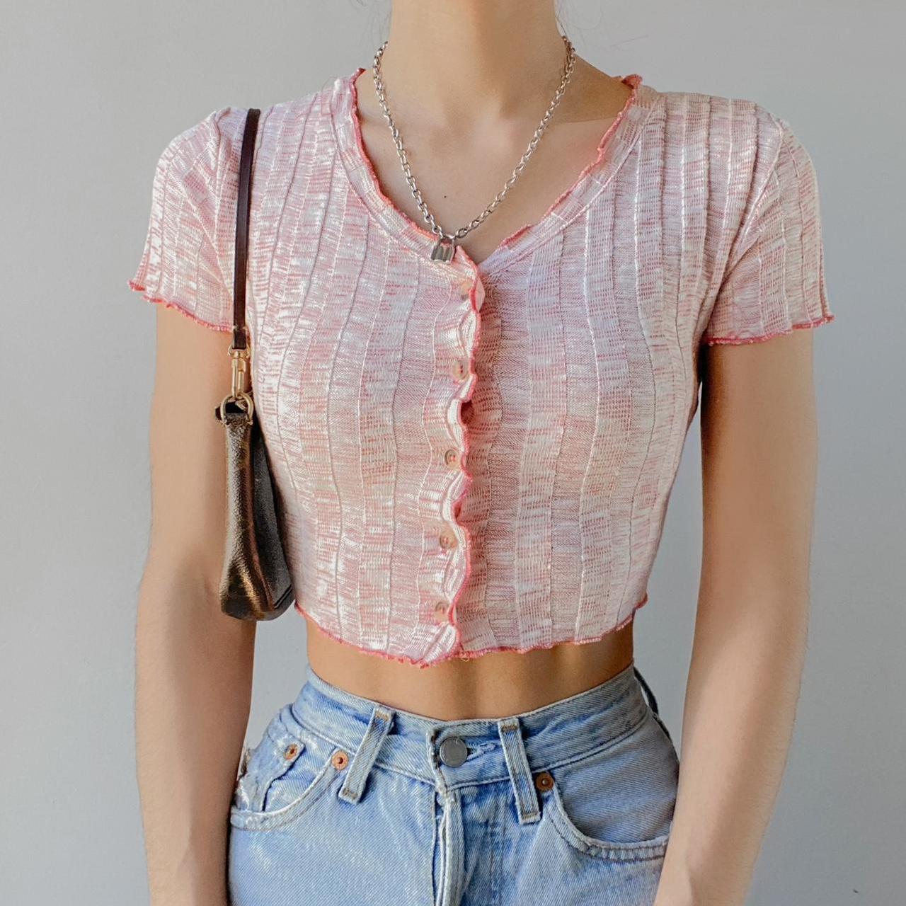 Urban Outfitters Faux Leather Bralette crop top Pink by Out From Under Size  M 10