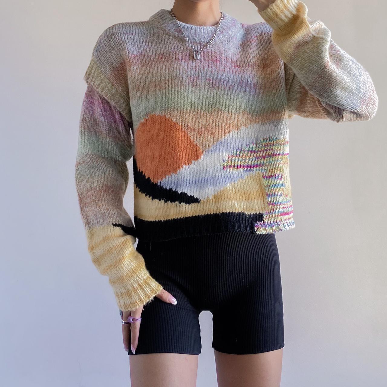 Urban outfitters hot sale colorful sweater