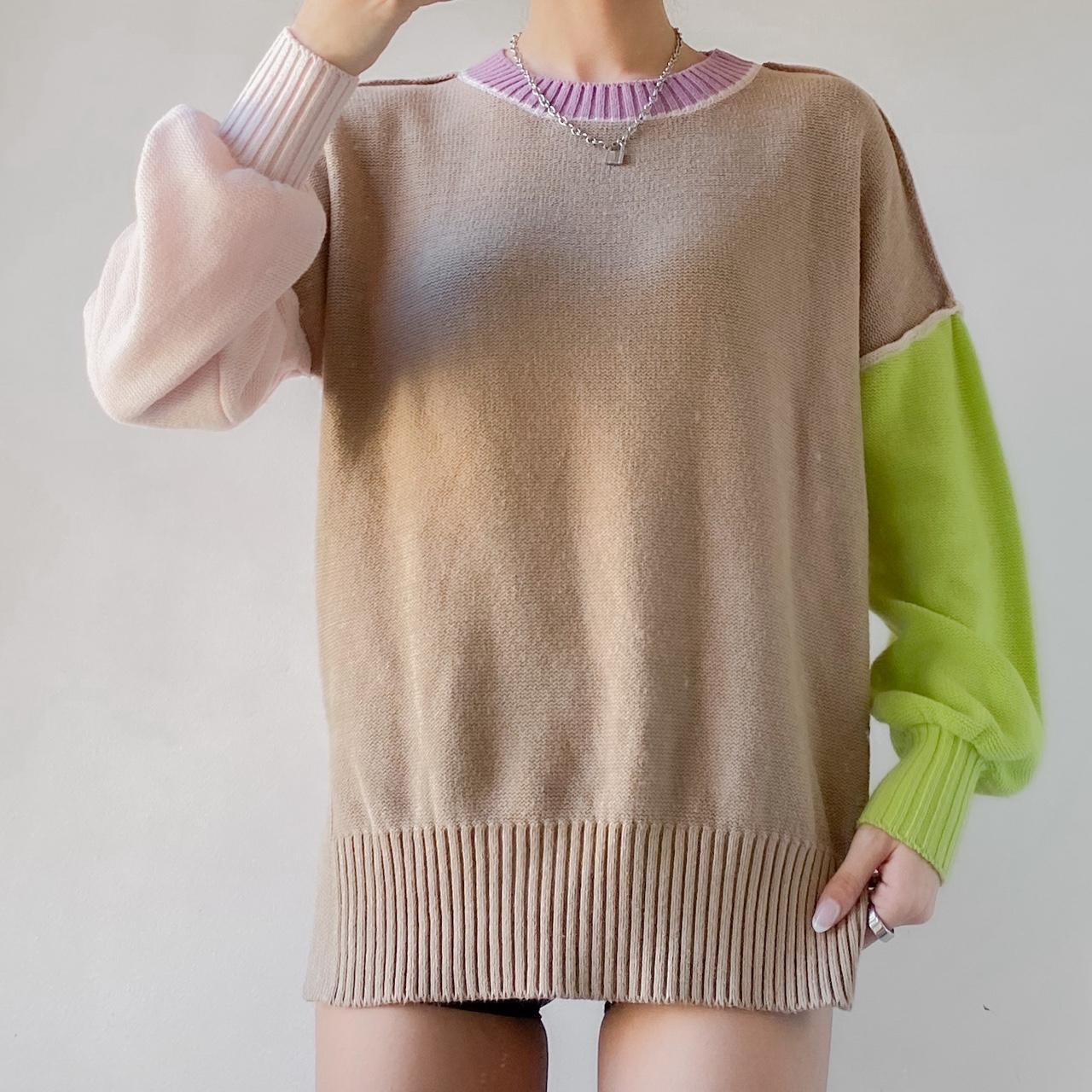 Color block sweater urban outfitters hotsell