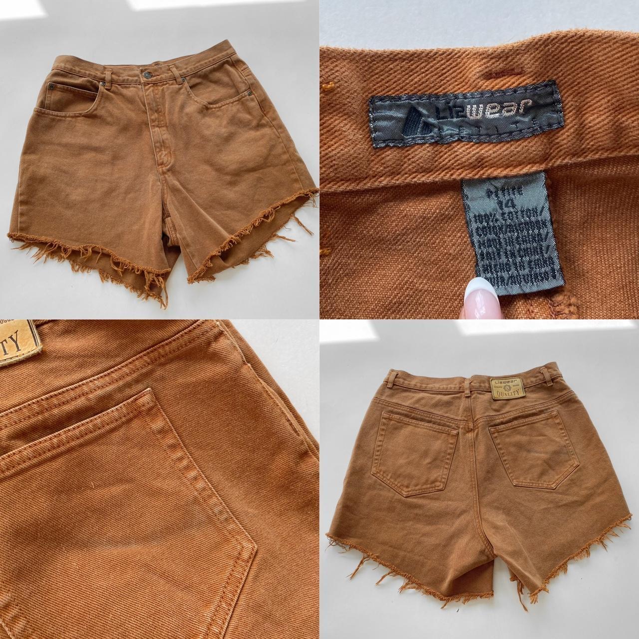Vintage Mom Shorts in Brown Cinnamon Next day... Depop