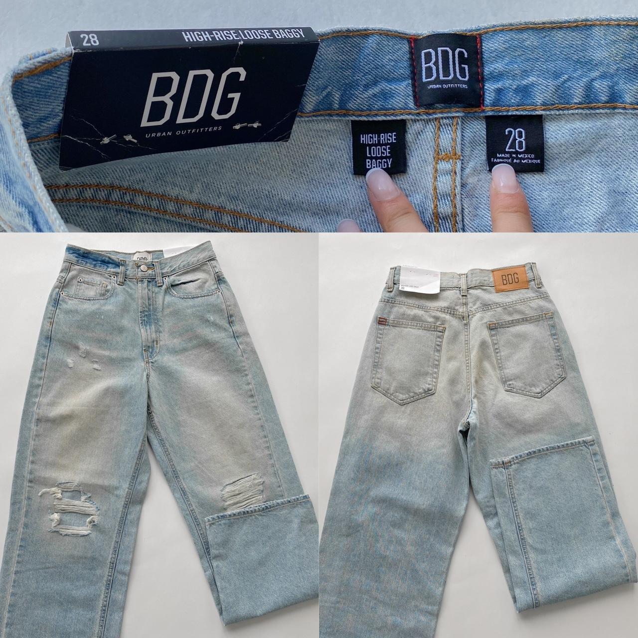 BDG Urban Outfitters Women's 28 High Rise Baggy Fit Jeans Medium Wash Blue  Denim