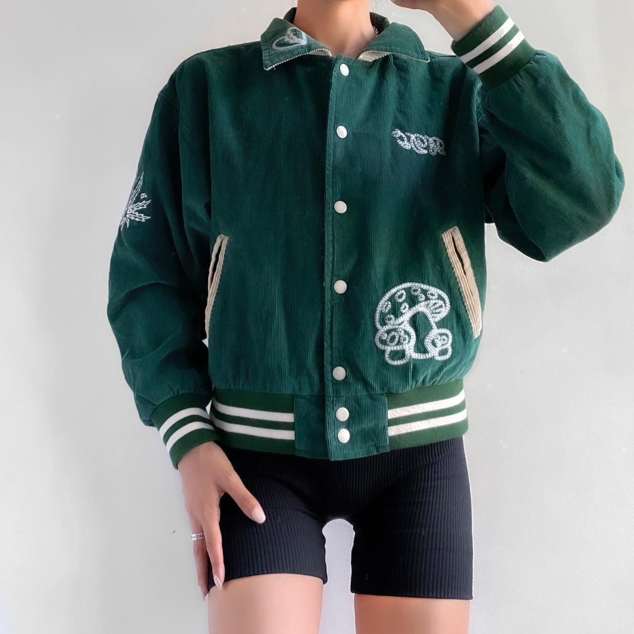 Urban Outfitters Green Graphic Corduroy Depop