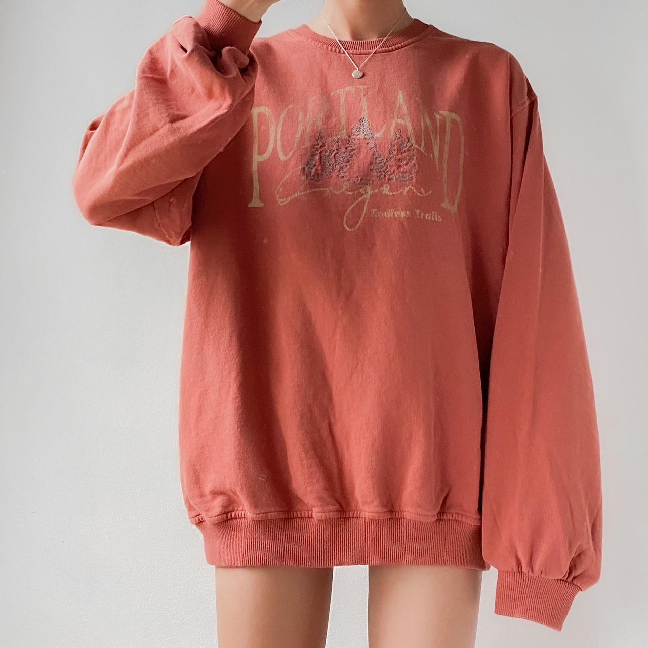 Urban Pink Nirvana Sweatshirt Pink Urban Outfitters Oversized