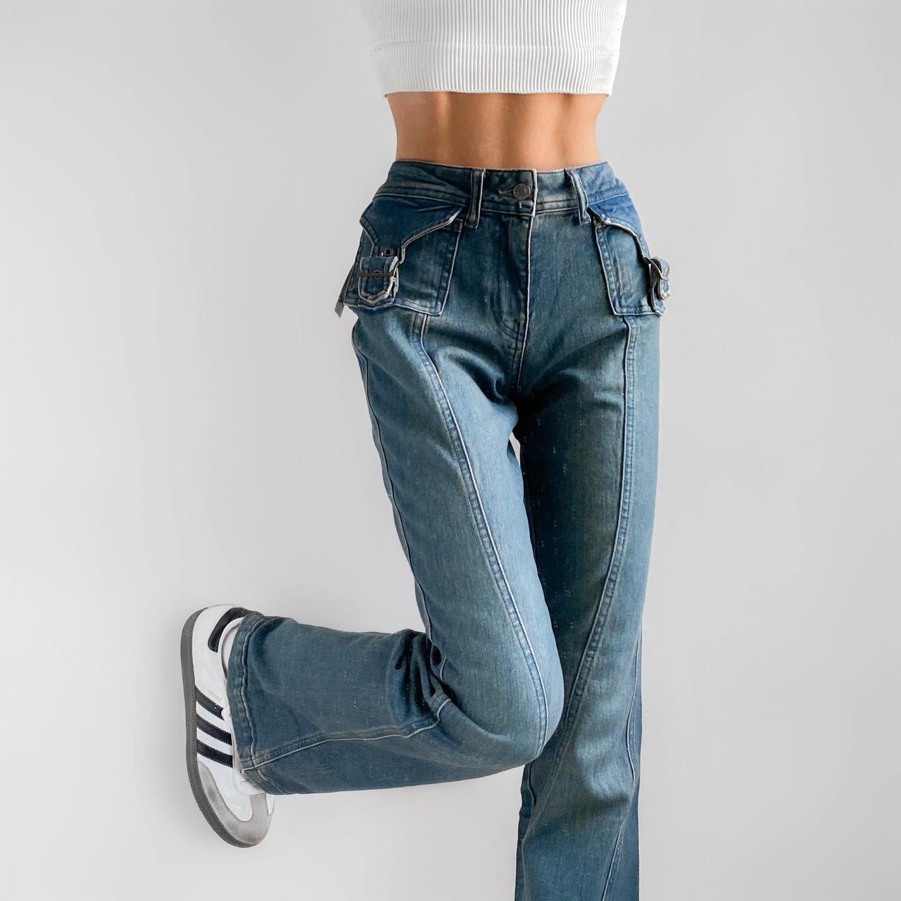 Free People Utility Flare Buckle Bootcut Depop