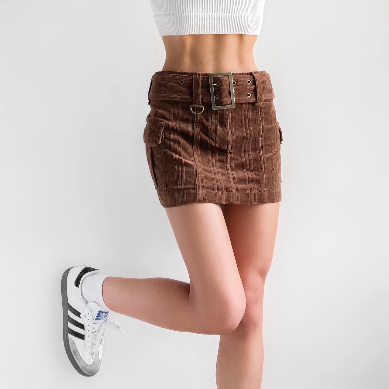 Urban Outfitters - Cargo Grommet Belt Corduroy Brown | Depop