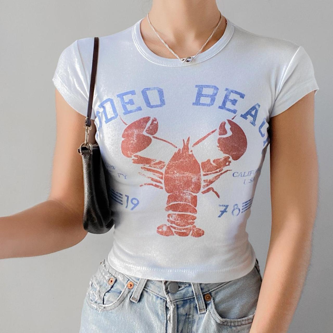Urban Outfitter Rodeo Beach Lobster Graphic Location... | Depop