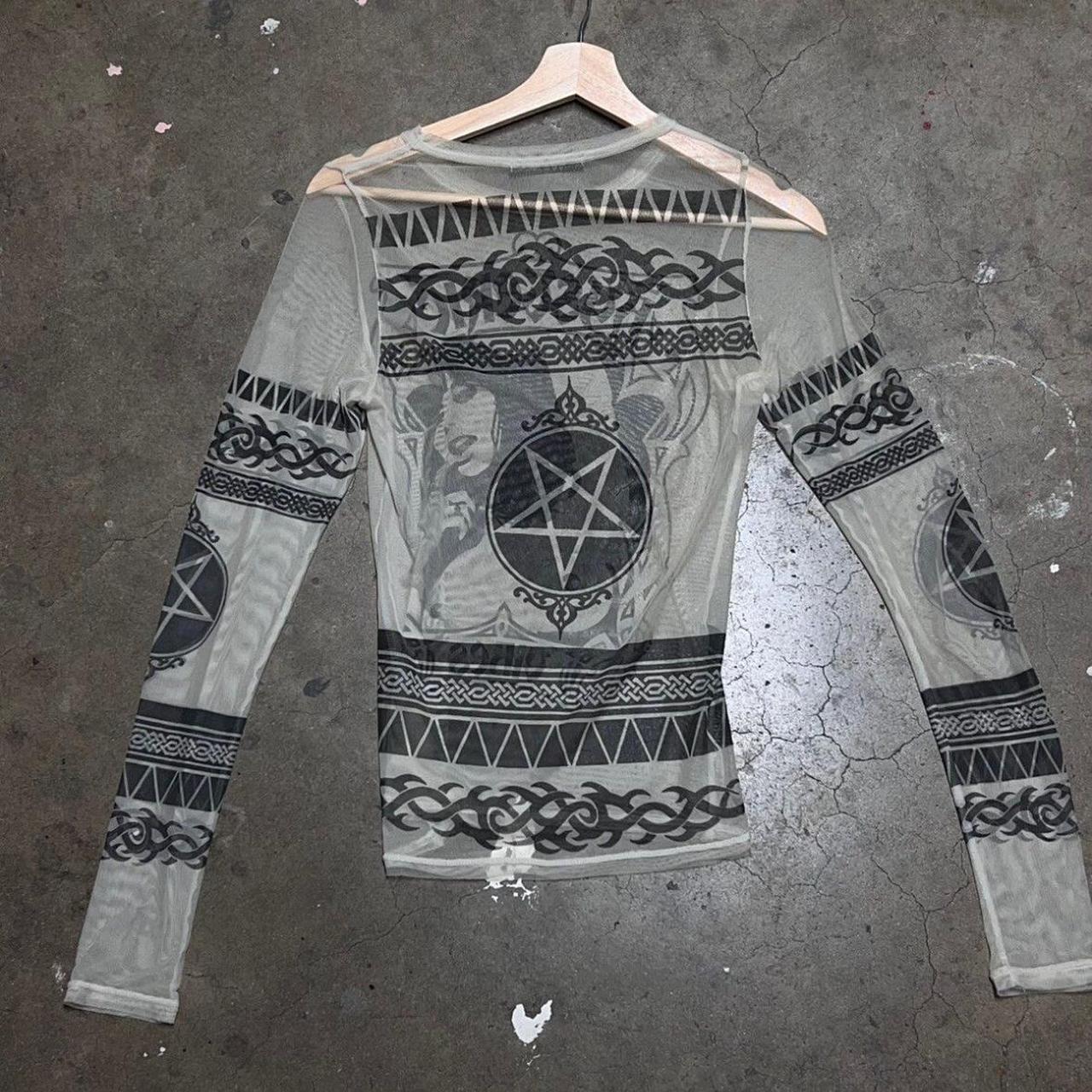 Hysteric glamour mesh tattoo shirt longsleeve (Im | Depop Hysteric glamour mesh tattoo shirt longsleeve (Im | Depop