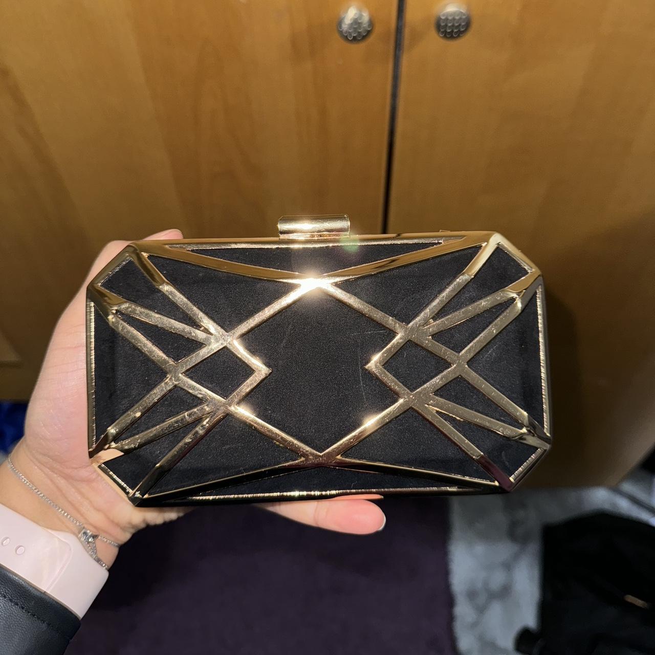 Brand new black Lipsy clutch bag with strap Depop