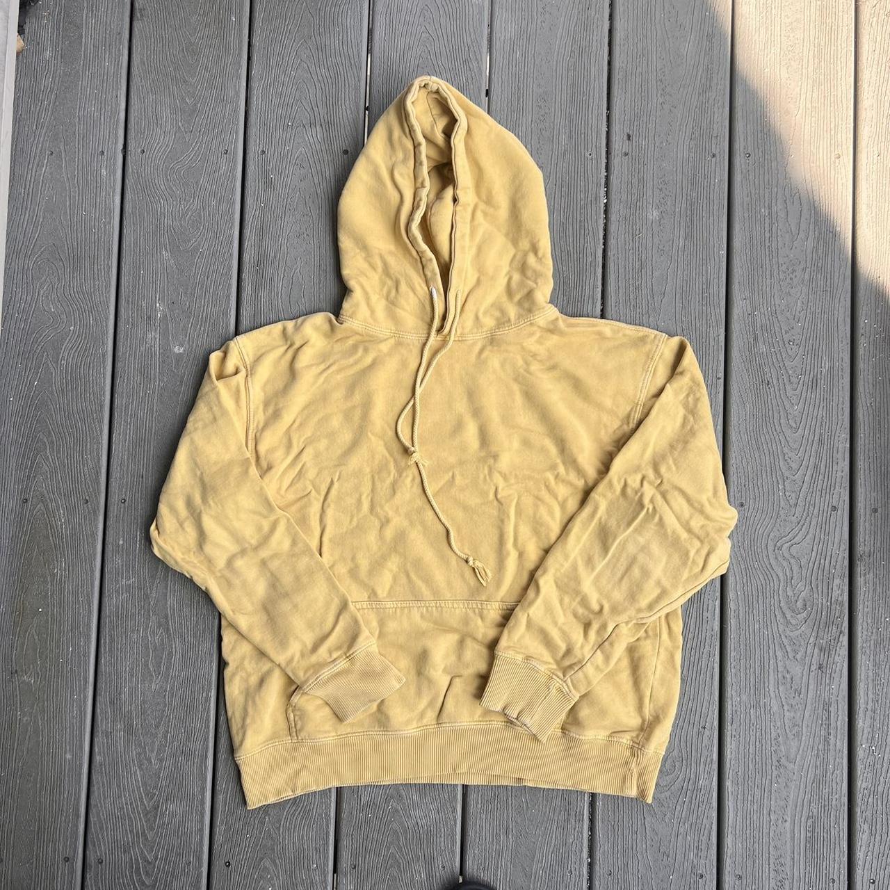 Brandy Melville Women s Hoodie Yellow Tan One Size