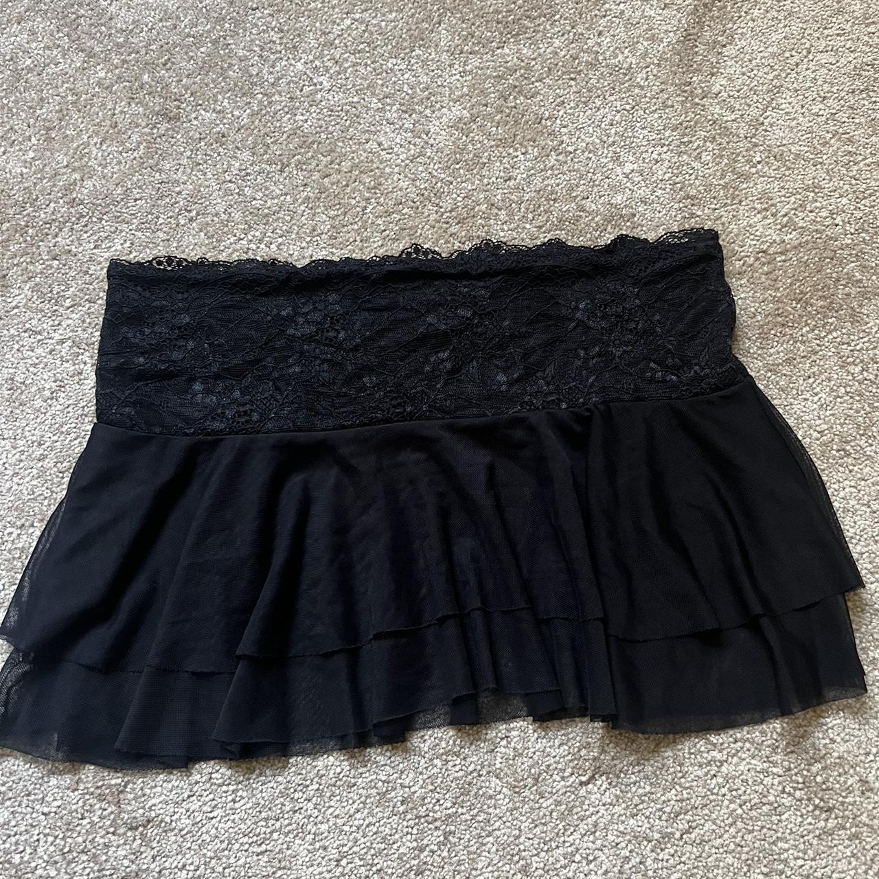 I am Gia Mini skirt Mesh material not too see... - Depop