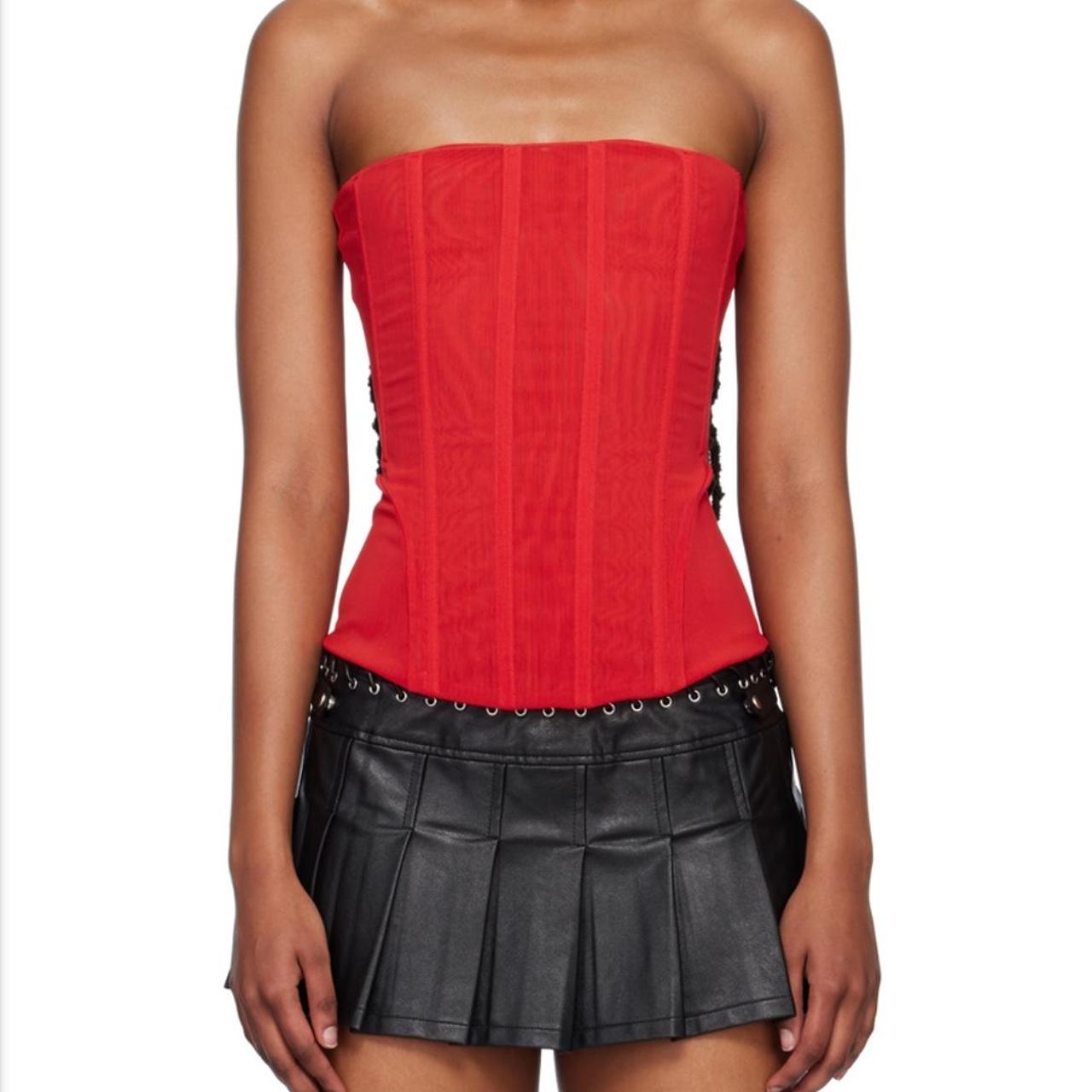 Miaou Libra Corset in Red