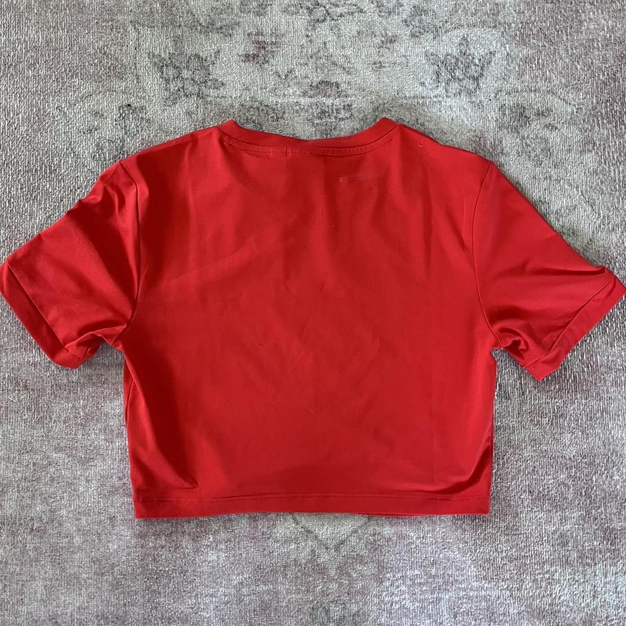 Adidas original R.Y.V red racer crop top active wear - Depop