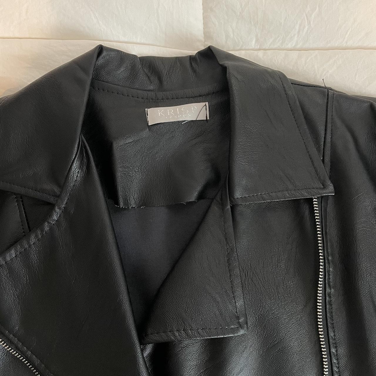 Krisp London Faux Leather Jacket Brand new without... - Depop