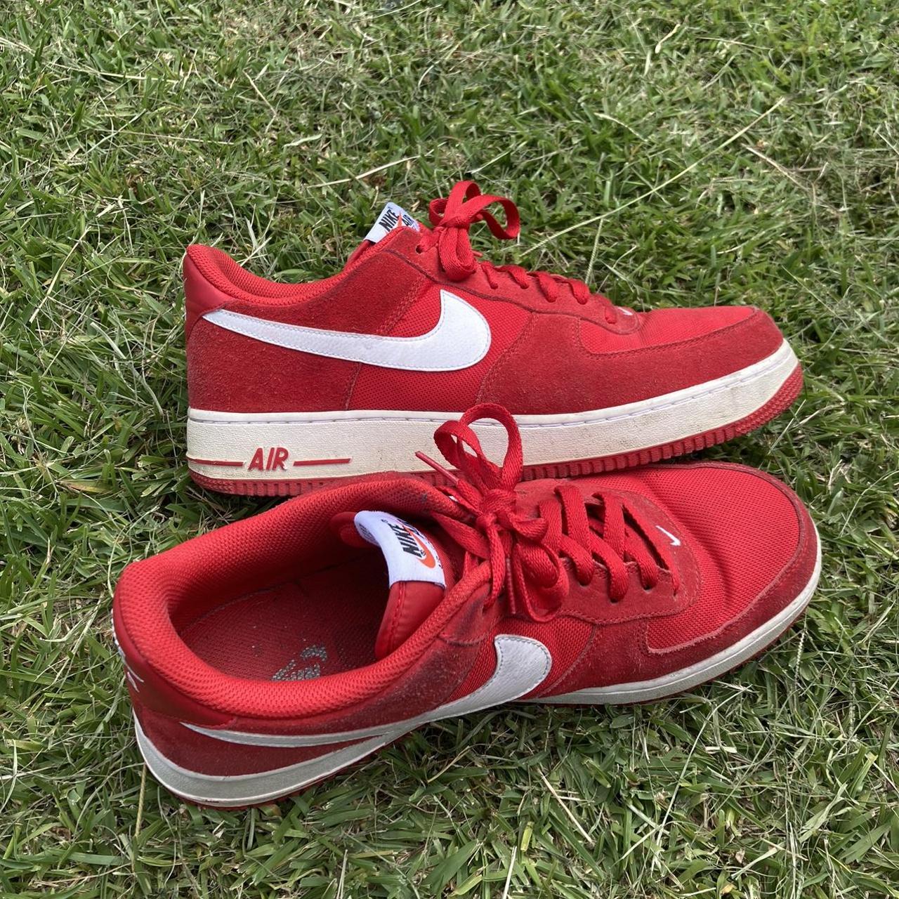 nike air force 1 high men's skateboarding shoes red