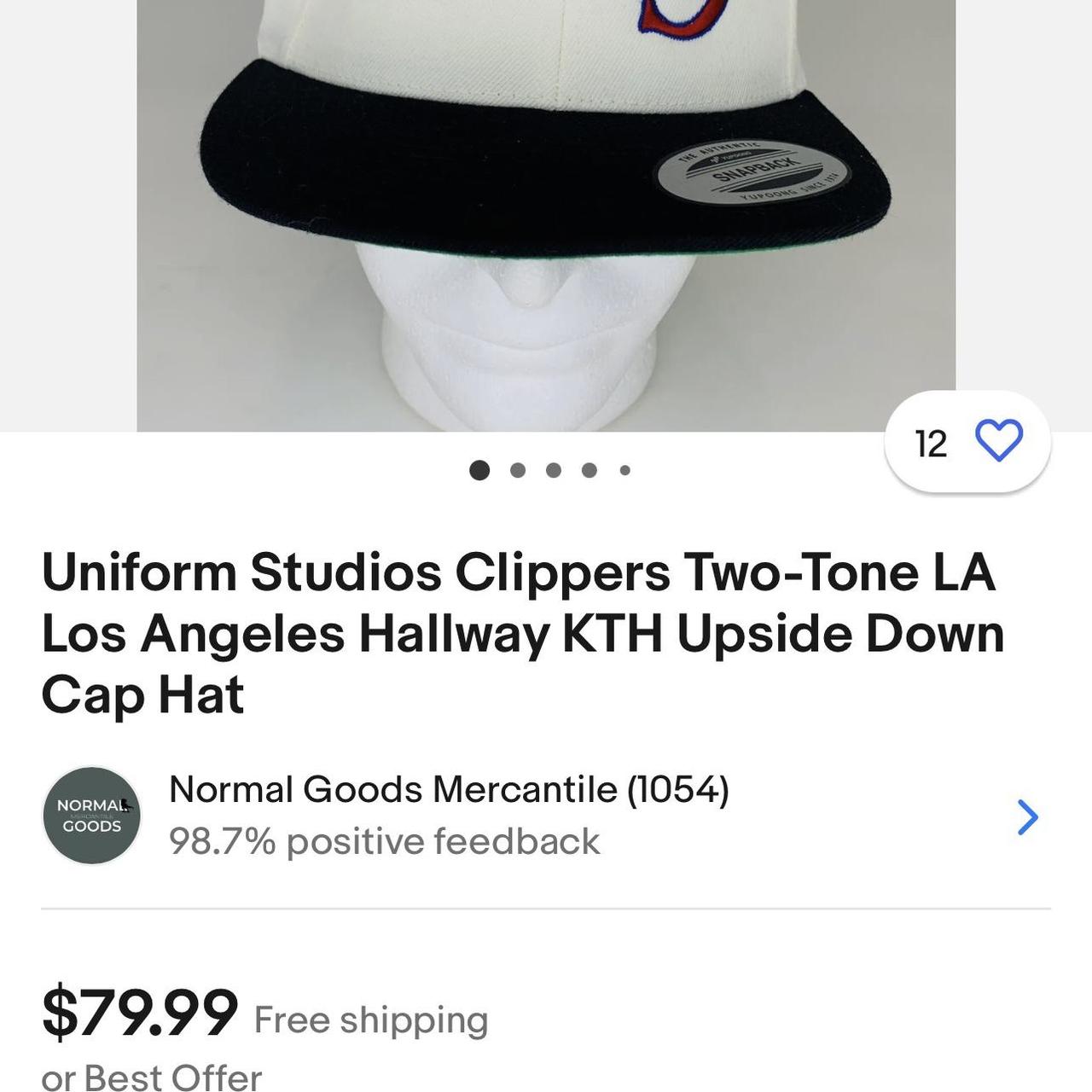 Uniform studios clippers LA clippers inside down cap...